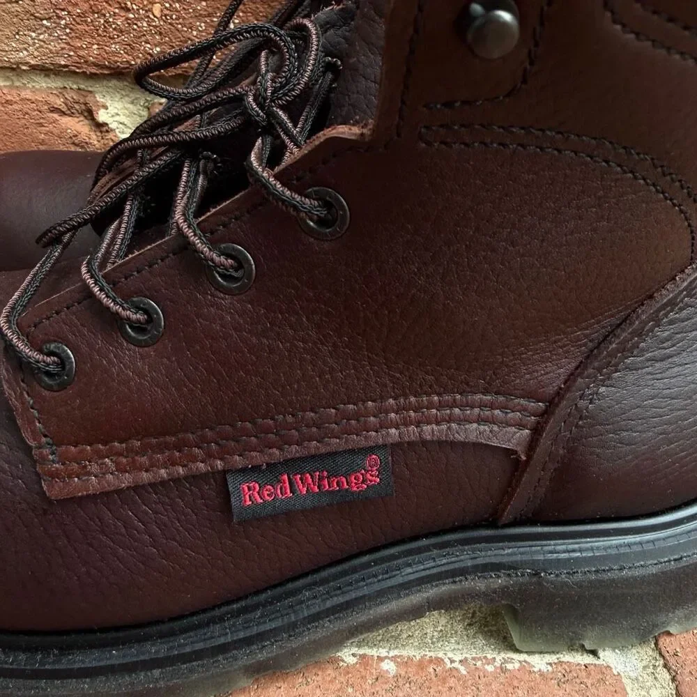 Red Wing $359 SuperSole 2.0 606 Mens Leather Work Boots Slip Resistant 9.5 C NEW